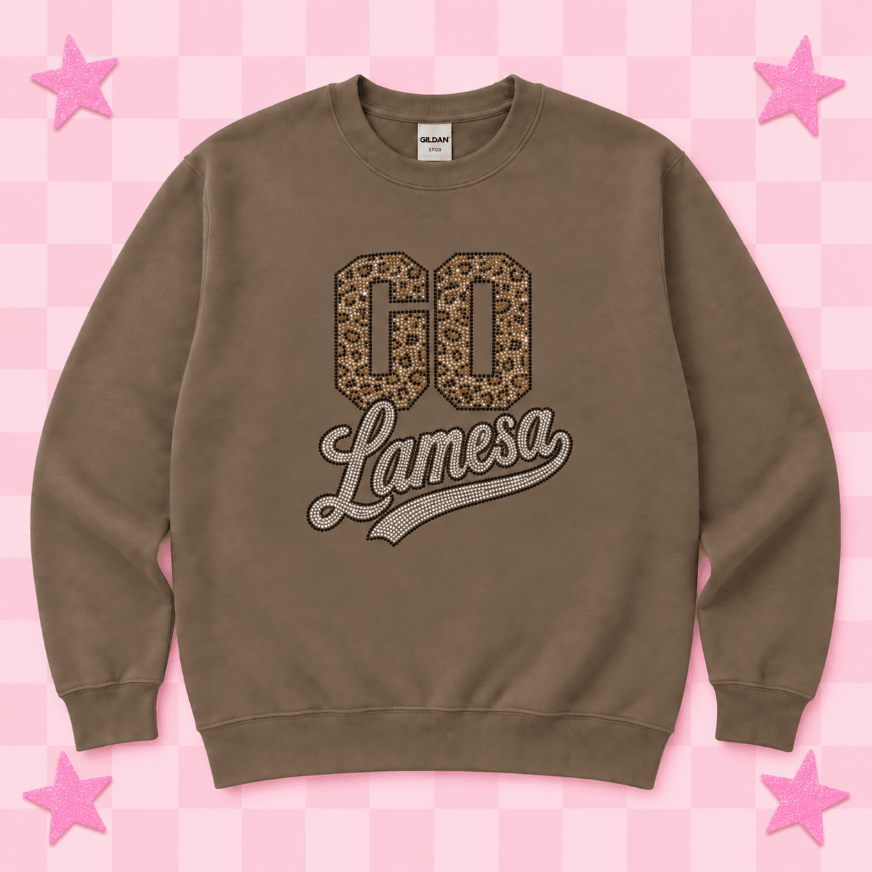 Go Lamesa Rhinestone Sweatshirt