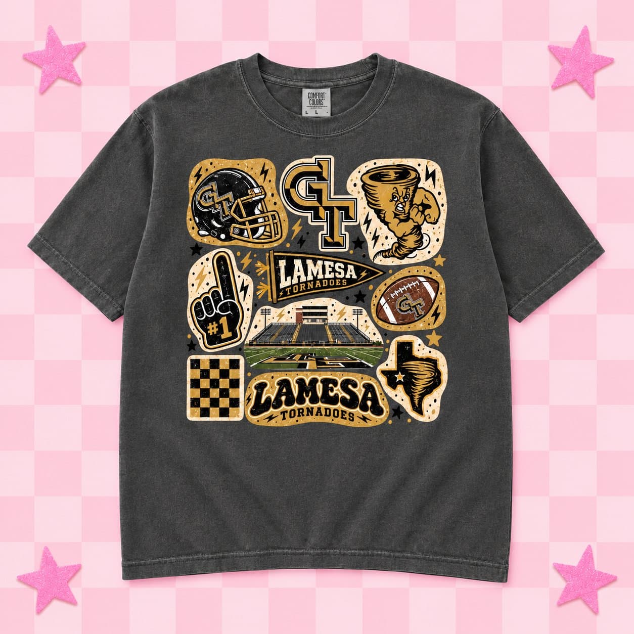 Lamesa Tornadoes Vintage Collage Tee