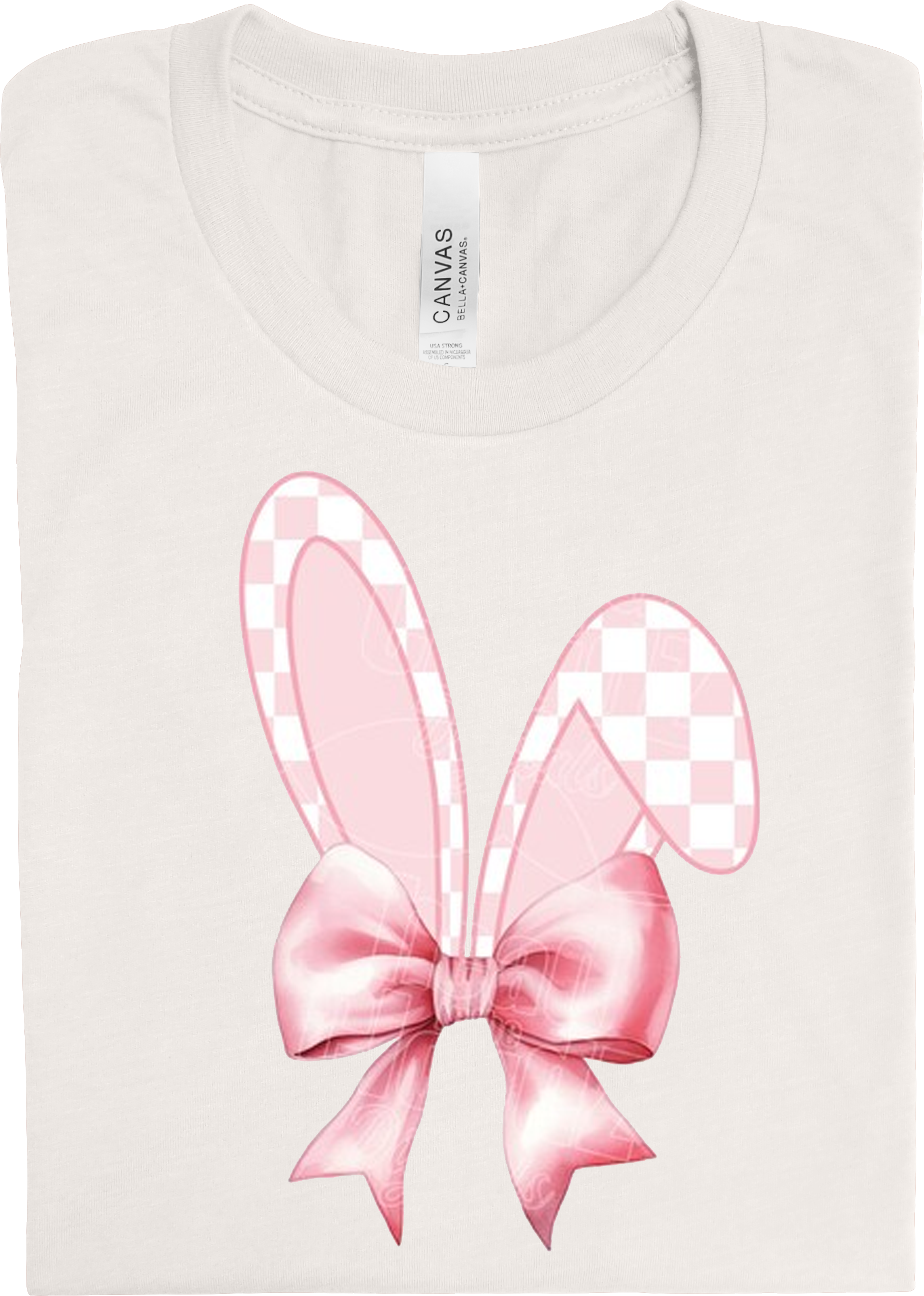 Coquette Checkered Bunny Ears