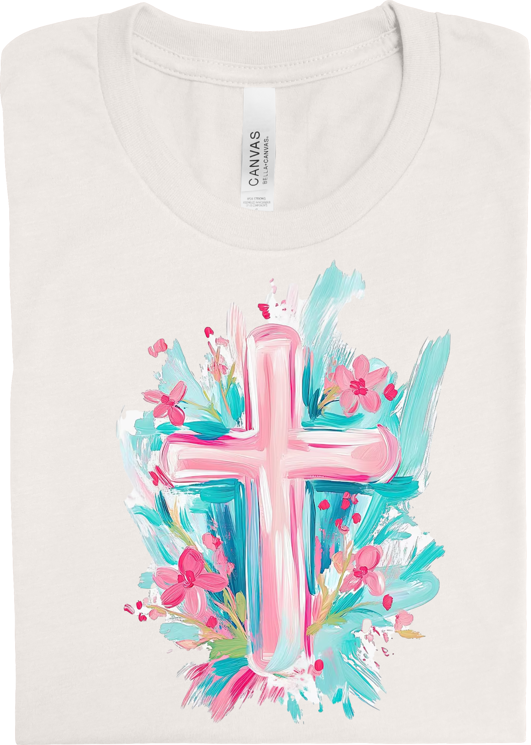Easter Cross with Florals
