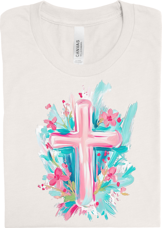 Easter Cross with Florals