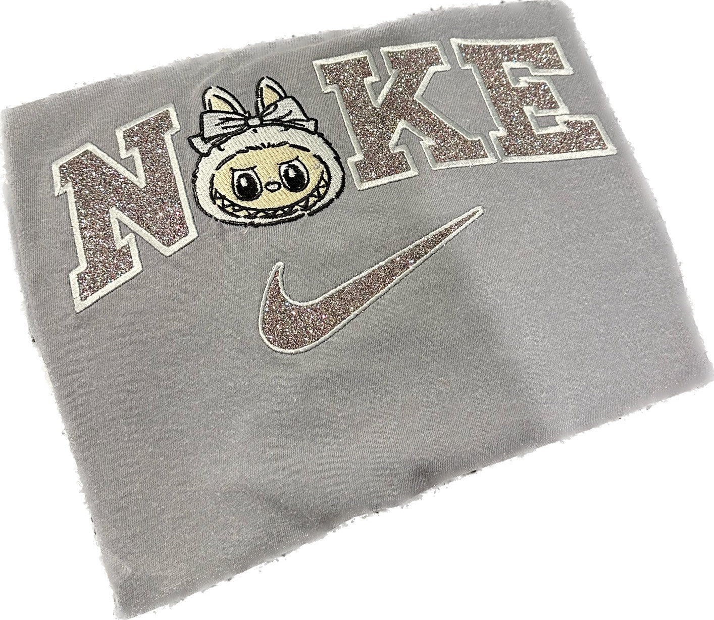 Labubu Nike Embroidered Shirt