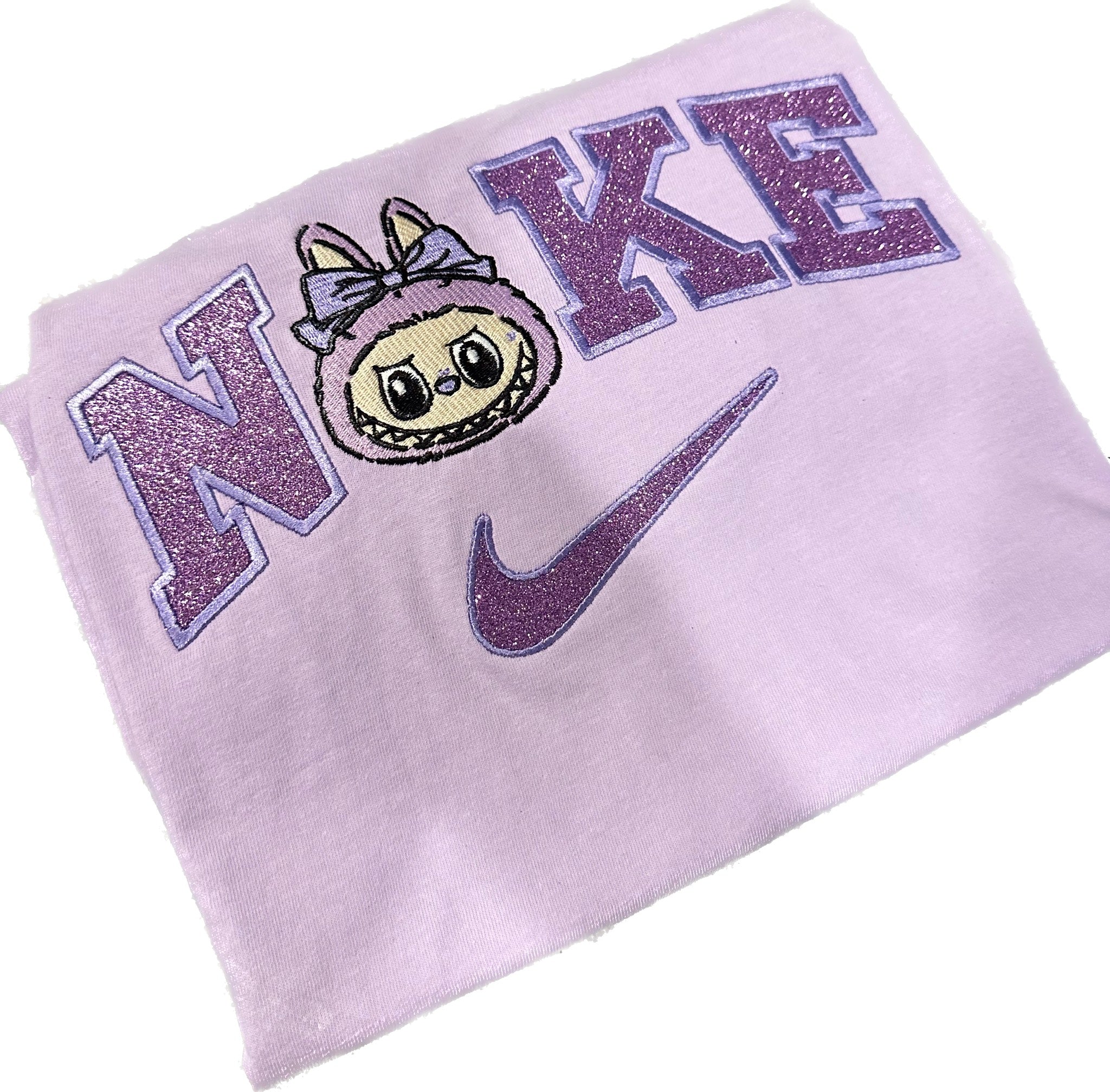 Labubu Nike Embroidered Shirt